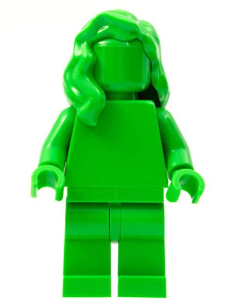 1 Lego Bright Green Monochrome With Mid-length Hair Over - Etsy