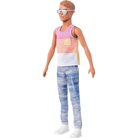 Barbie Fashionistas Hyped on Stripes Ken Doll - FNH43 BarbiePedia