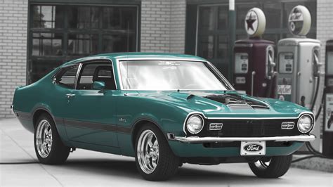 Online crop | green coupe, car, old car, Ford Maverick HD wallpaper ...