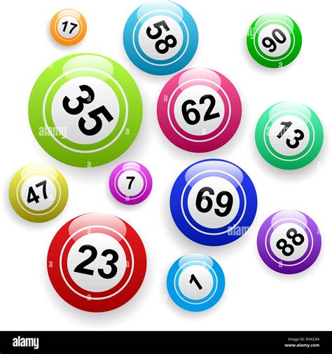 Vector bingo background, balls and numbers Stock Vector Image & Art - Alamy