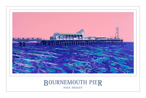 Poster of Bournemouth Pier Painting - Paintings of Piers