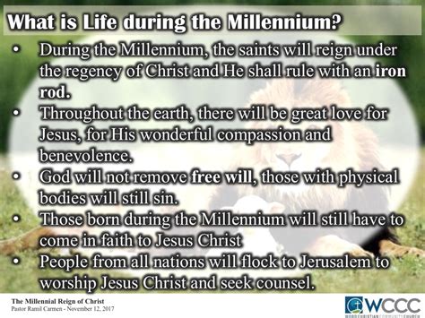 Pastor Ramil Carmen's Blogs: The Millennial Reign of Christ