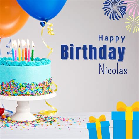 100+ HD Happy Birthday Nicolas Cake Images And Shayari