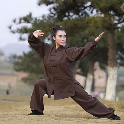 Handmade Traditional Wudang Tai Chi Uniform – Brown - Internal Wudang Store