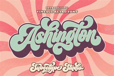 Retro Ashington - Vintage Font - Design Cuts