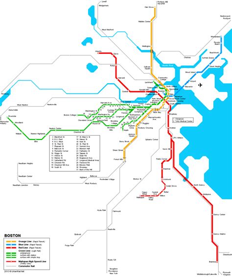 Boston Metro Map Pdf - Map Of Rose Bowl