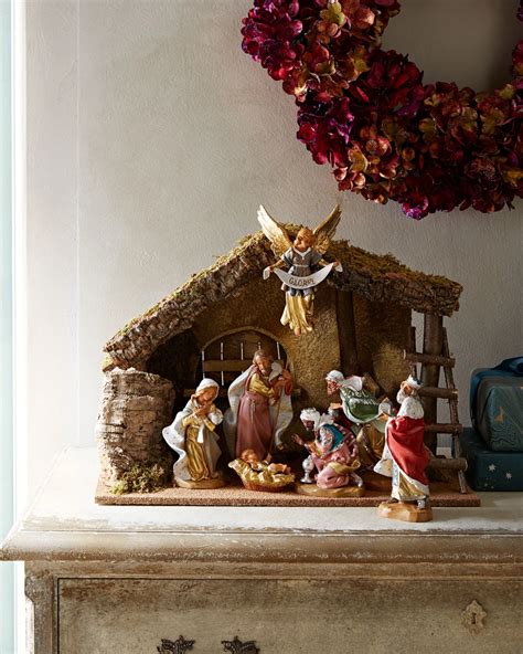 Fontanini 7-Piece Nativity Set with Italian Stable | Nativity set, Nativity, Fontanini