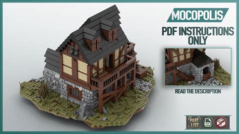 LEGO® MOC Medieval House #2 (Inn) | PDF instructions (NO PARTS)