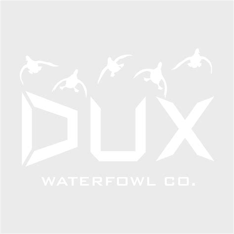 Cupped DUX Decal – Dux Waterfowl Co