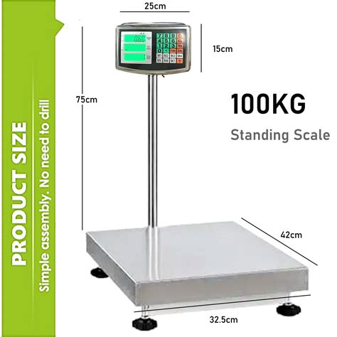 【Malaysia Plug】Rechargeable Electronic 100kg / 300kg Digital Price Computing Counting Weighing ...