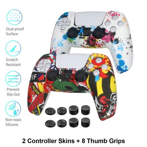 PS5 Controller Silicone Skins - Anti-slip PS5 Grip controller Covers ...