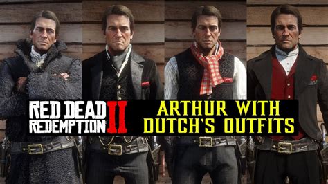 RDR2 Arthur Dressed Up With Dutch's Coolest Outfits Red Dead Redemption 2 - YouTube