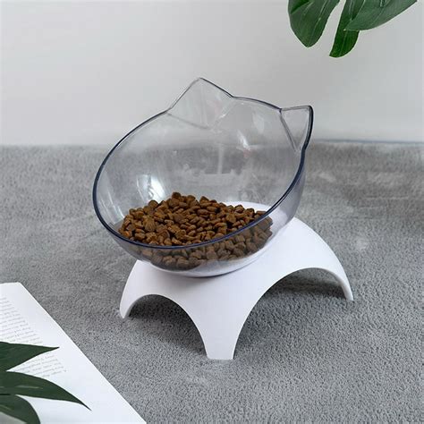 Pet Cat Dog Bowl Raised Cat Food Water Bowl with Detachable Elevated ...