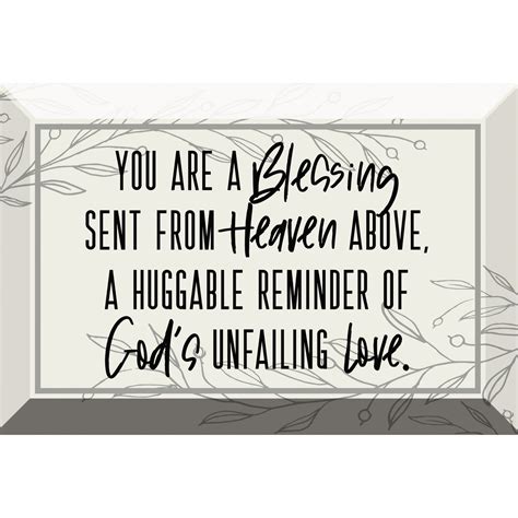 Blessing Sent from Heaven Glass Plaque with Inspiring Quotes 4 inches x 6 inches - Classic ...