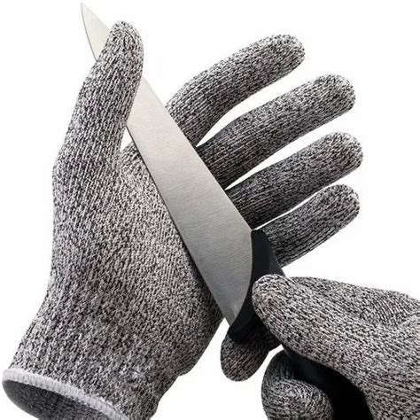 PU Gray Cut Level 5 Hand Gloves, Size: FREE SIZE, Model Name/Number: Marvel at Rs 150/pair in ...