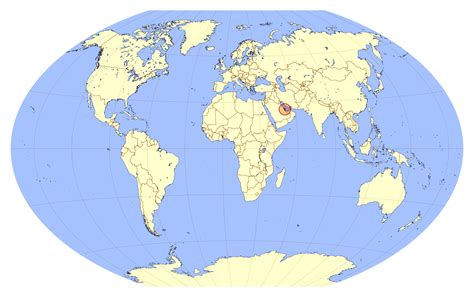 Large location map of Qatar | Qatar | Asia | Mapsland | Maps of the World