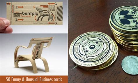 50 Funny and Unusual Business Card Designs from top graphic designers across the world