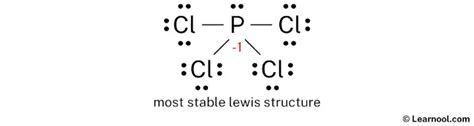 PCl4- Lewis structure - Learnool