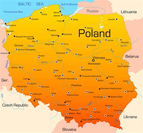 Poland Map - Guide of the World