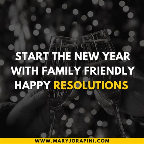 Start the New Year with Family Friendly Happy Resolutions