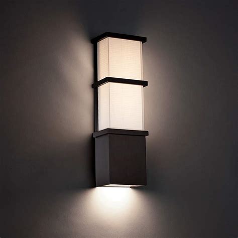 Modern Forms Elevation 16" High Bronze LED Outdoor Wall Light - #59D61 | Lamps Plus