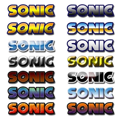 Sonic Logos by MP-SONIC on DeviantArt