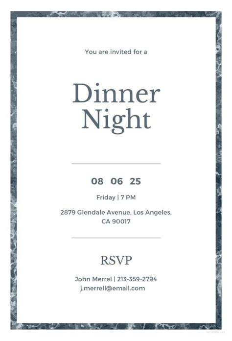 47+ Dinner Invitation Templates - PSD, AI | Free & Premium Templates