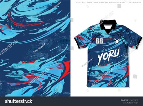 Sublimation T Shirt Jersey Design Liquid Stock Vector (Royalty Free ...