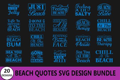 Beach Quotes T-shirt Bundle, Graphic by PL Graphics Store · Creative ...