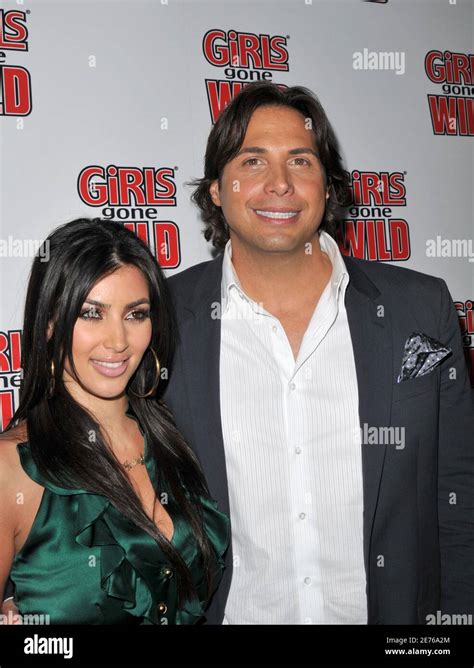 Joe Francis with Kim Kardashian at the Girls Gone Wild Magazine Launch ...