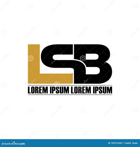 Letter LSB Simple Monogram Logo Icon Design. Stock Vector - Illustration of letter, estate ...