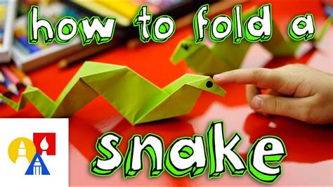 How To Fold An Origami Snake - YouTube