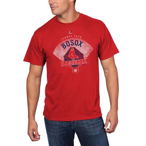 Men's Boston Red Sox Majestic Red Cooperstown Collection Strategic ...