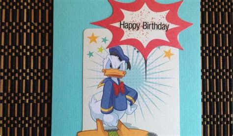 Donald Duck Birthday Card Birthday Card Donald Duck Happy Birthday ...