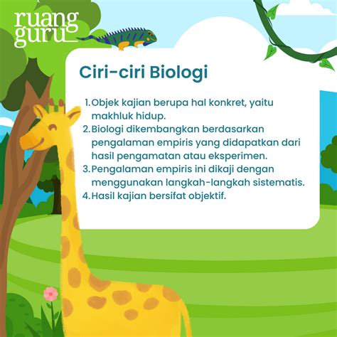 Ruang Lingkup Ilmu Biologi, Ciri-Ciri & Objek Kajiannya