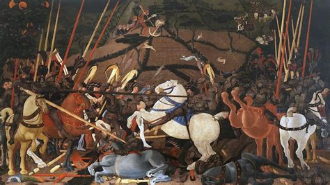 Battaglia di San Romano Battle of San Romano Painting by Paolo Uccello - Fine Art America