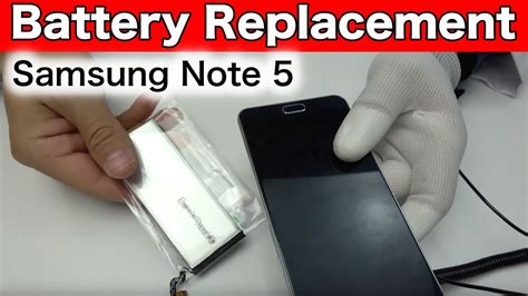 Samsung Note 5 Battery Replacement - YouTube