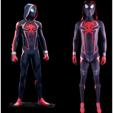 Spider-Man Miles Morales 2099 Variant Suit Costume | Costume Party World