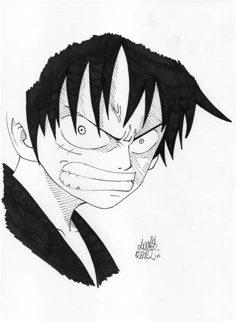 Luffy angry by cronos93b on DeviantArt