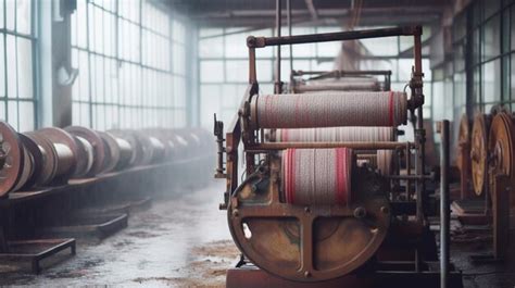 Premium AI Image | A machine in a factory with a large machine that says'cotton'on it