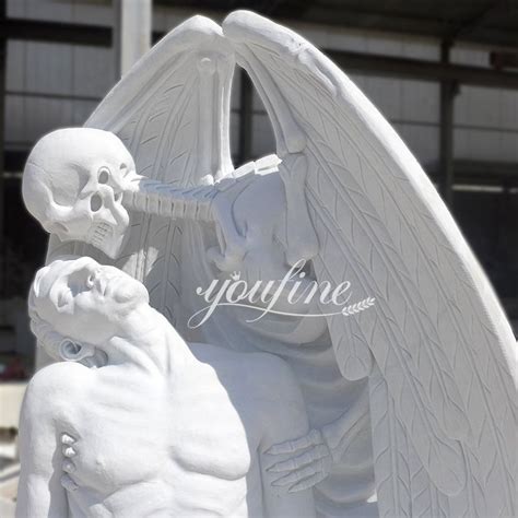 Famous The Kiss of Death Statue Carved in Natural Marble-YouFine Sculpture