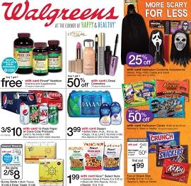 Walgreens Ad October 19 - 25, 2014. Halloween Candy Sale!