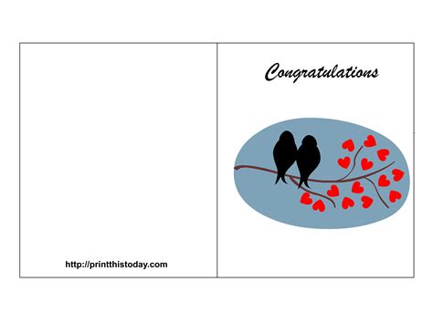 Free Printable Wedding Congratulations Cards