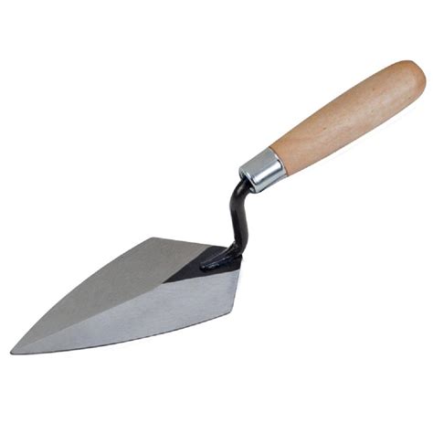 5 in. Brick Pointing Trowel with Wood Handle-HC150 - The Home Depot