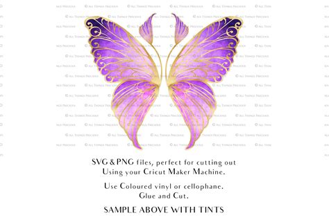 SVG FAIRY WINGS for CRICUT - Set 149