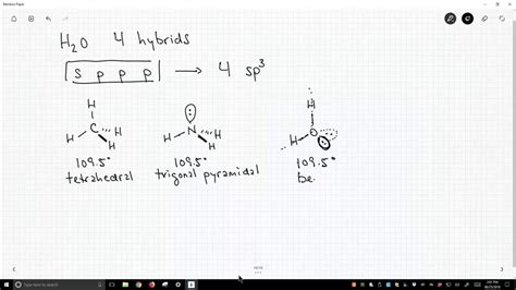 H2o Hybridization