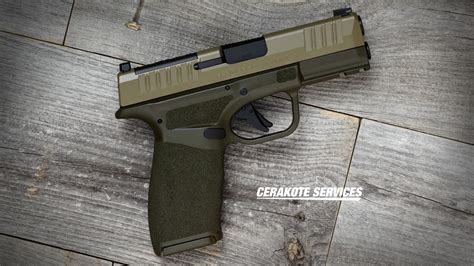 Springfield Hellcat Pro OSP OD Green Pistol FDE Slide - Cerakote Services