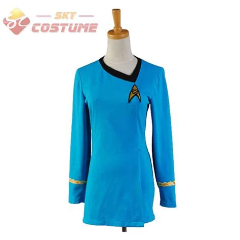 Star Uniform Trek Discovery Uniform ShirtDress Red Blue Halloween ...