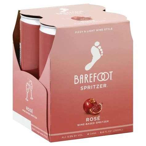 Barefoot Spritzer Rose Wine 4 Single Serve Cans (250 ml) from Lucky Supermarkets - Instacart