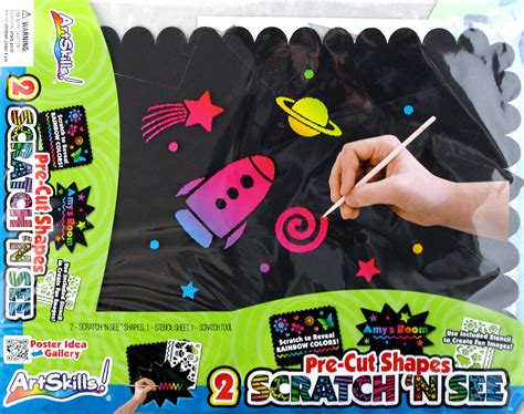 Scratch and See Pre-Cut Poster Board Shapes! | Rainbow colors, Shapes ...